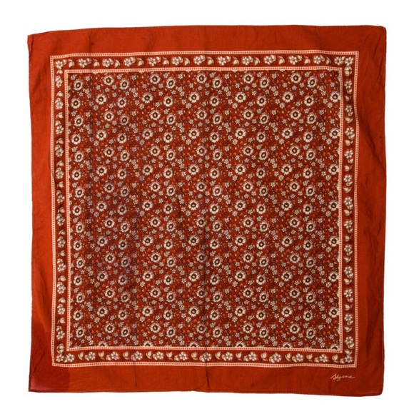 Sézane Terracotta Floral Scarf - Picture 2 of 5